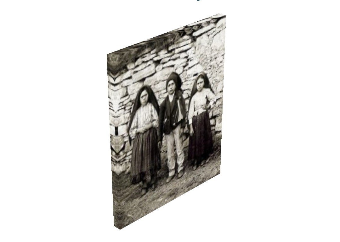 Children of Fatima Canvas Print: Antique Catholic Art - Image 2