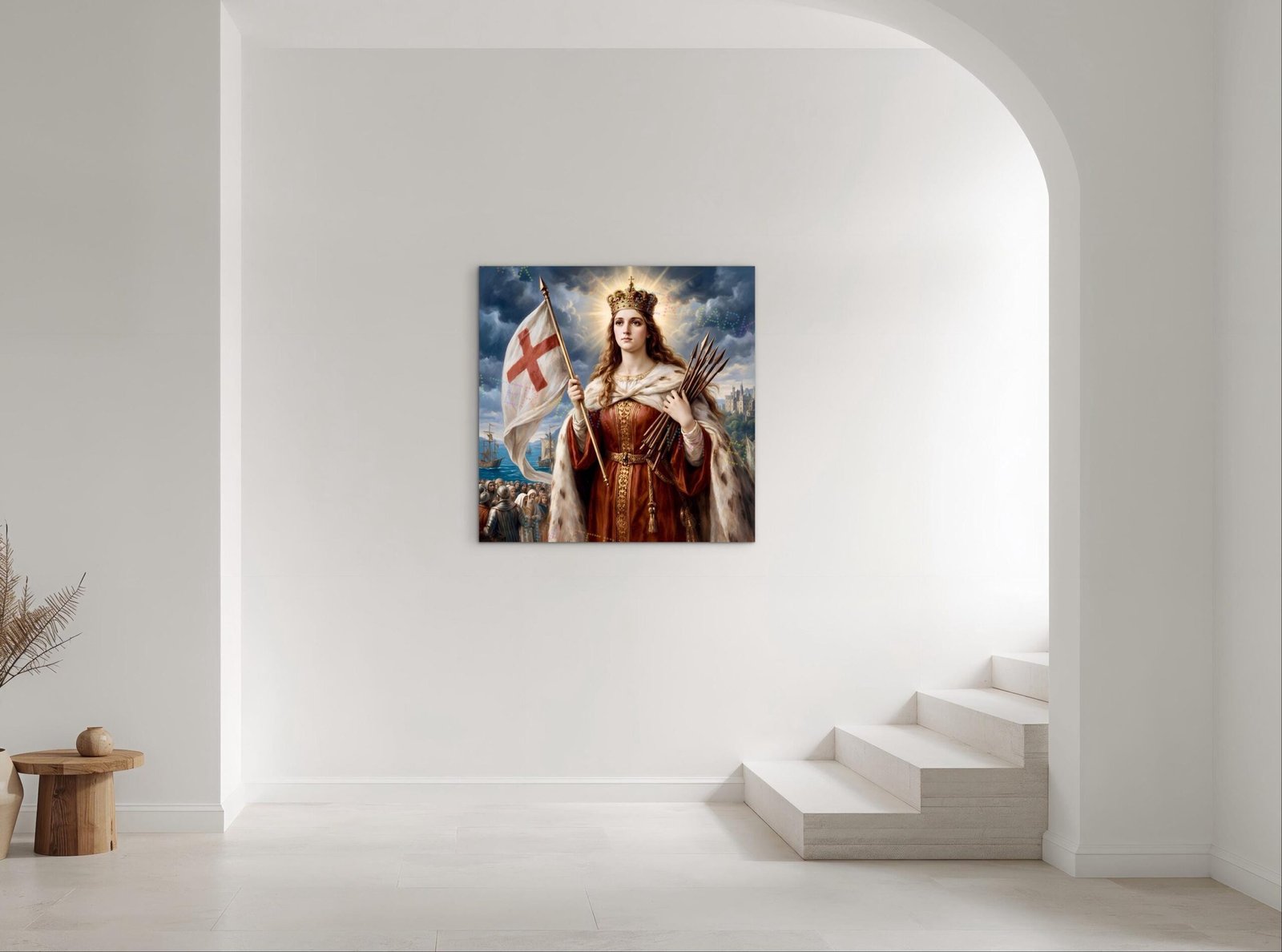 St. Ursula Canvas Art Picture | Catholic Saint Pictures | Patroness | Virgin and Martyr - Image 5