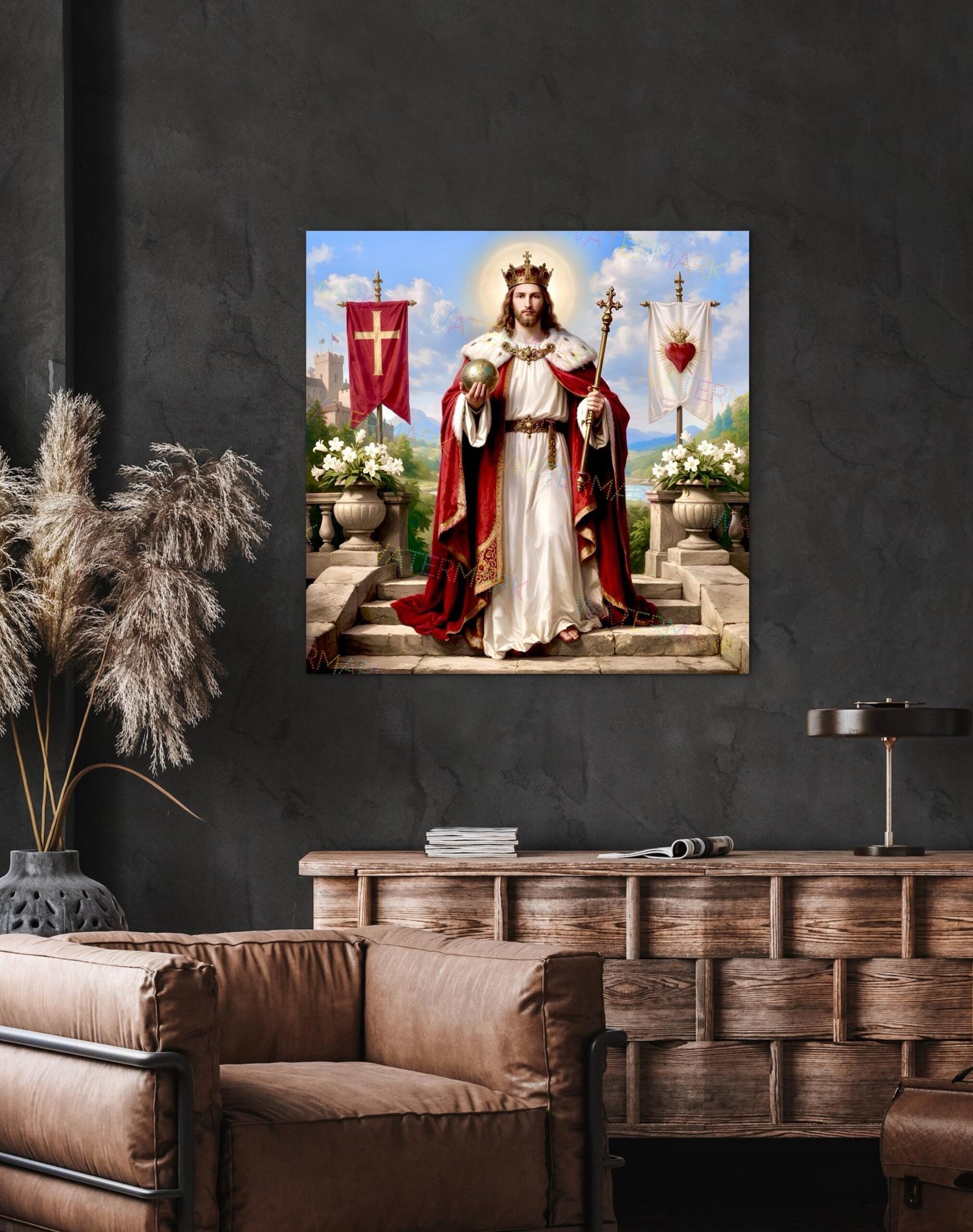 Christ the King Canvas Art: Jesus Christ Lord Wall Decor - Image 2
