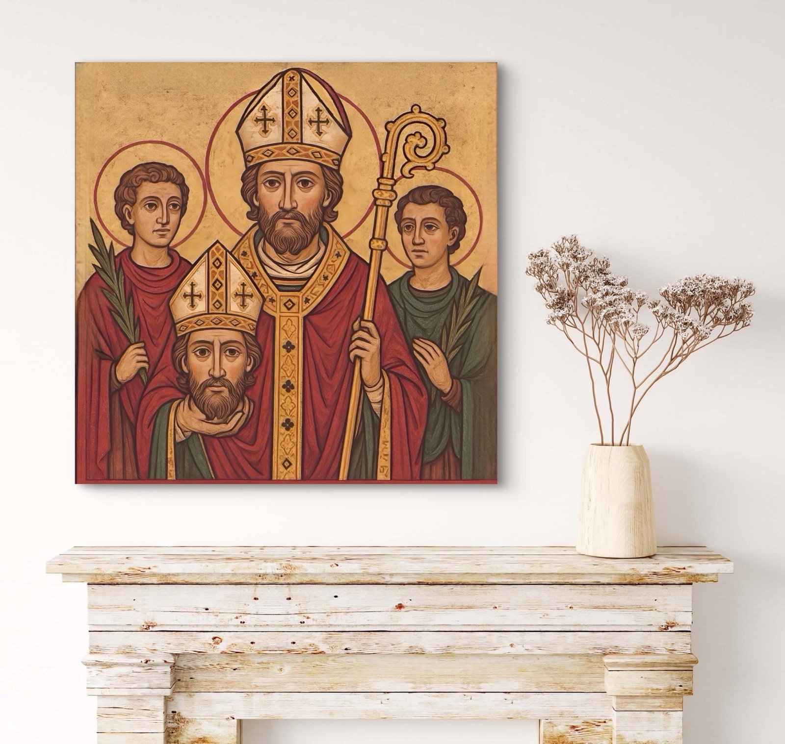 Saint Denis Canvas Art: Religious Catholic Wall Decor - Image 2