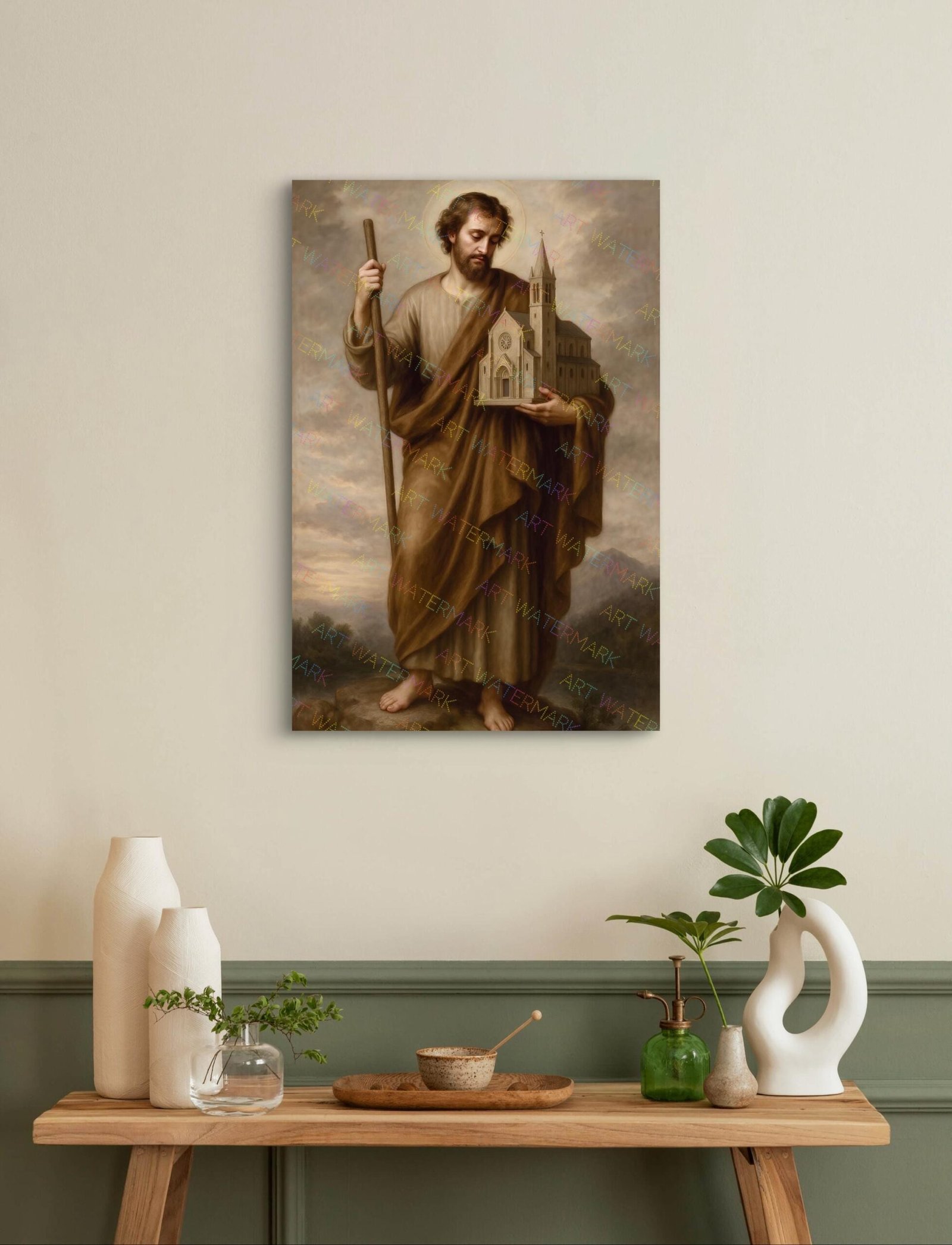 St Joseph Protector of Holy Church Digital Print, Saint Joseph Picture, Catholic Wall Art, Digital Download - Image 8