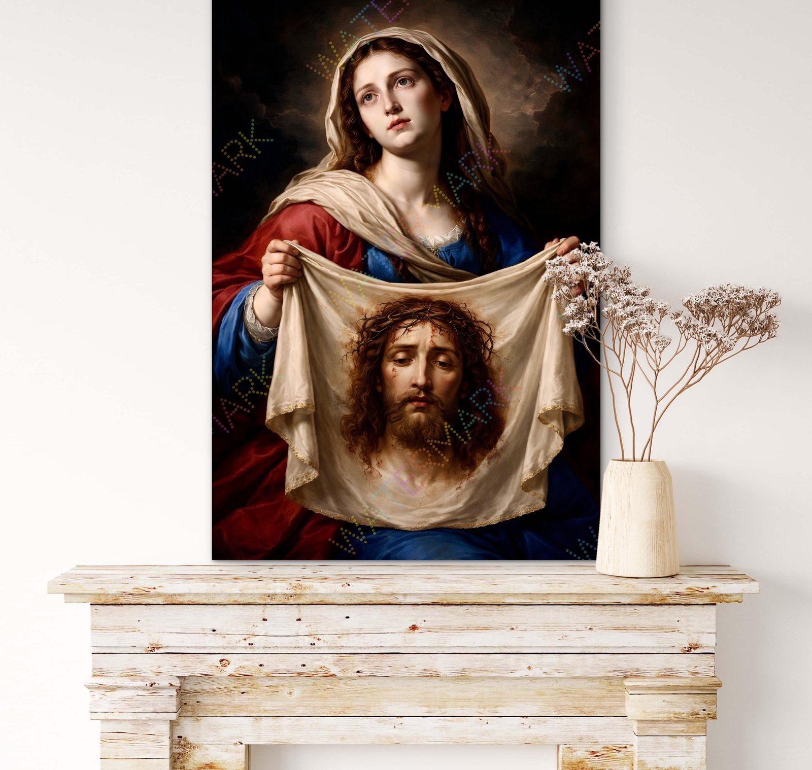 St. Veronica Holy Veil Print | Catholic Saint Printable Art (Digital Download)