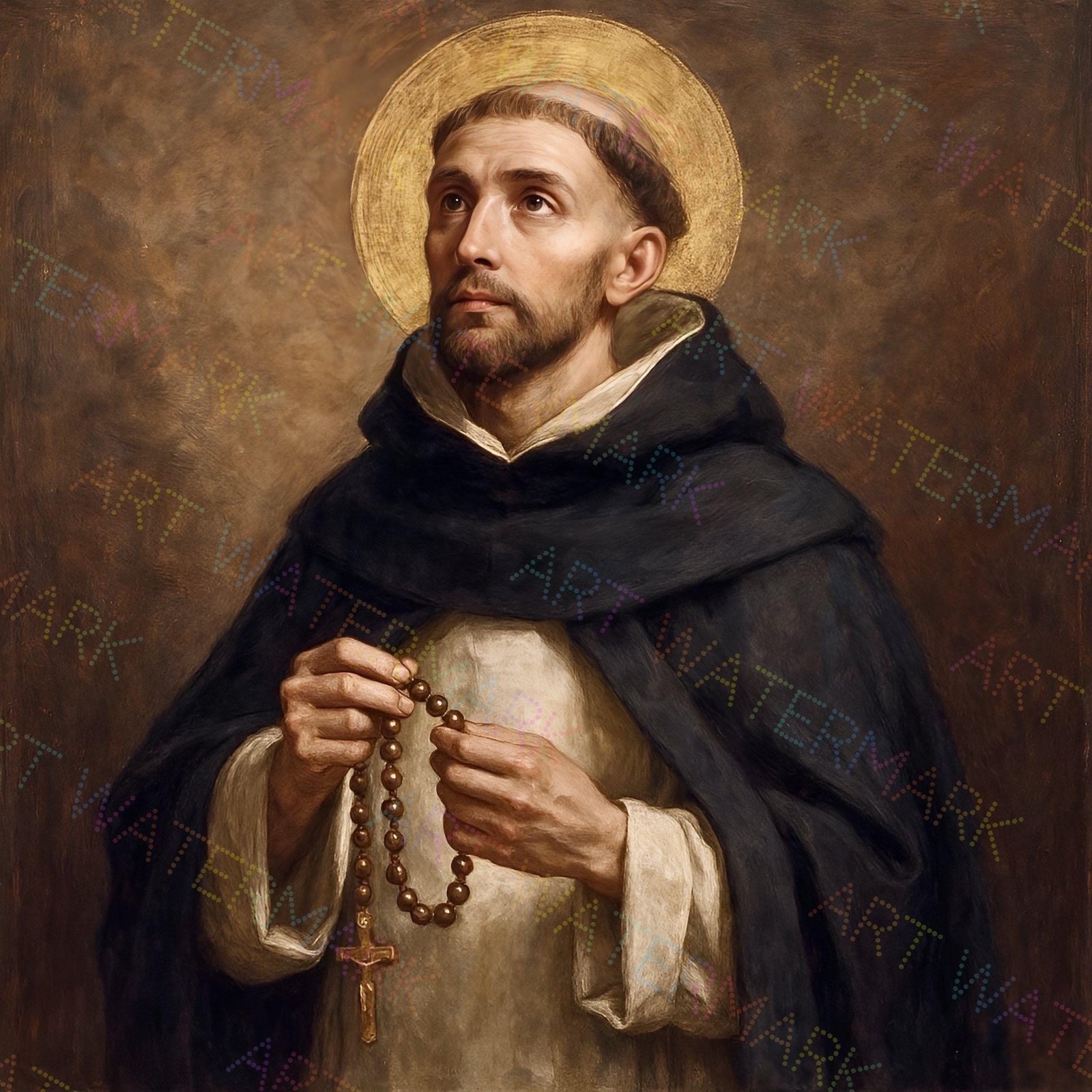St. Dominic Canvas Print: Catholic Patron Saint Artwork