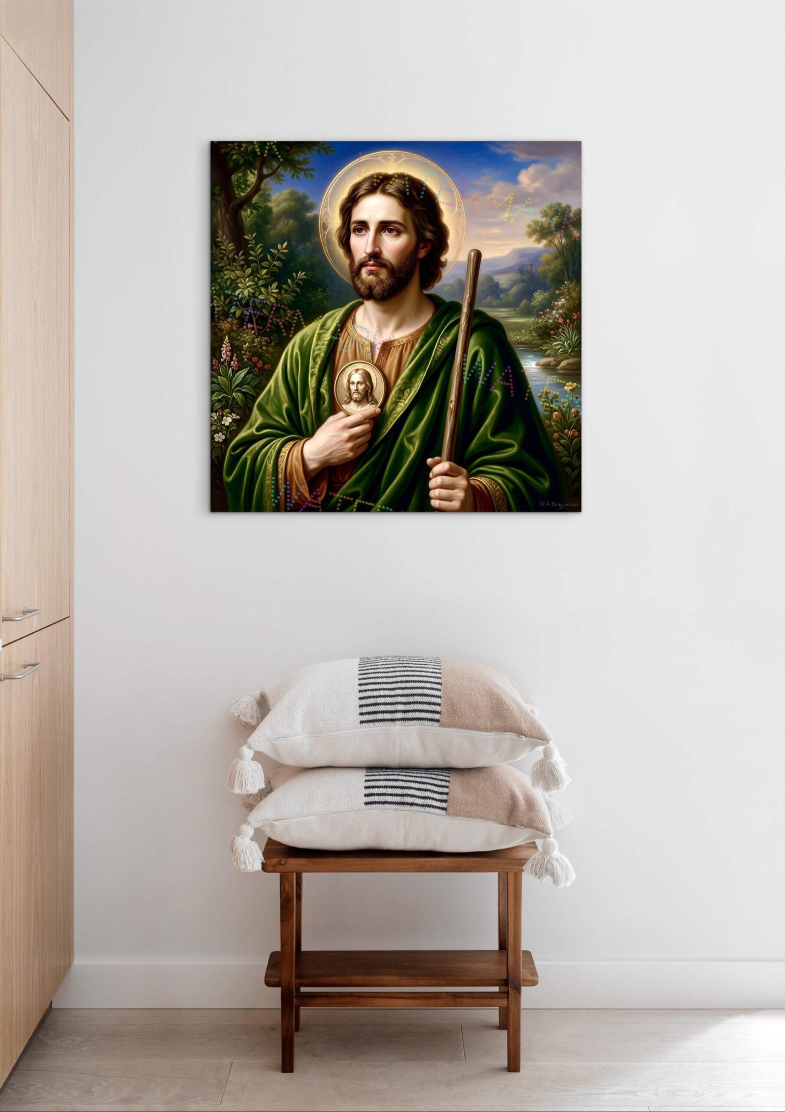 St Jude Thaddeus Canvas Print, Patron Saint of Hope & Miracles, Catholic Wall Decor - Image 5