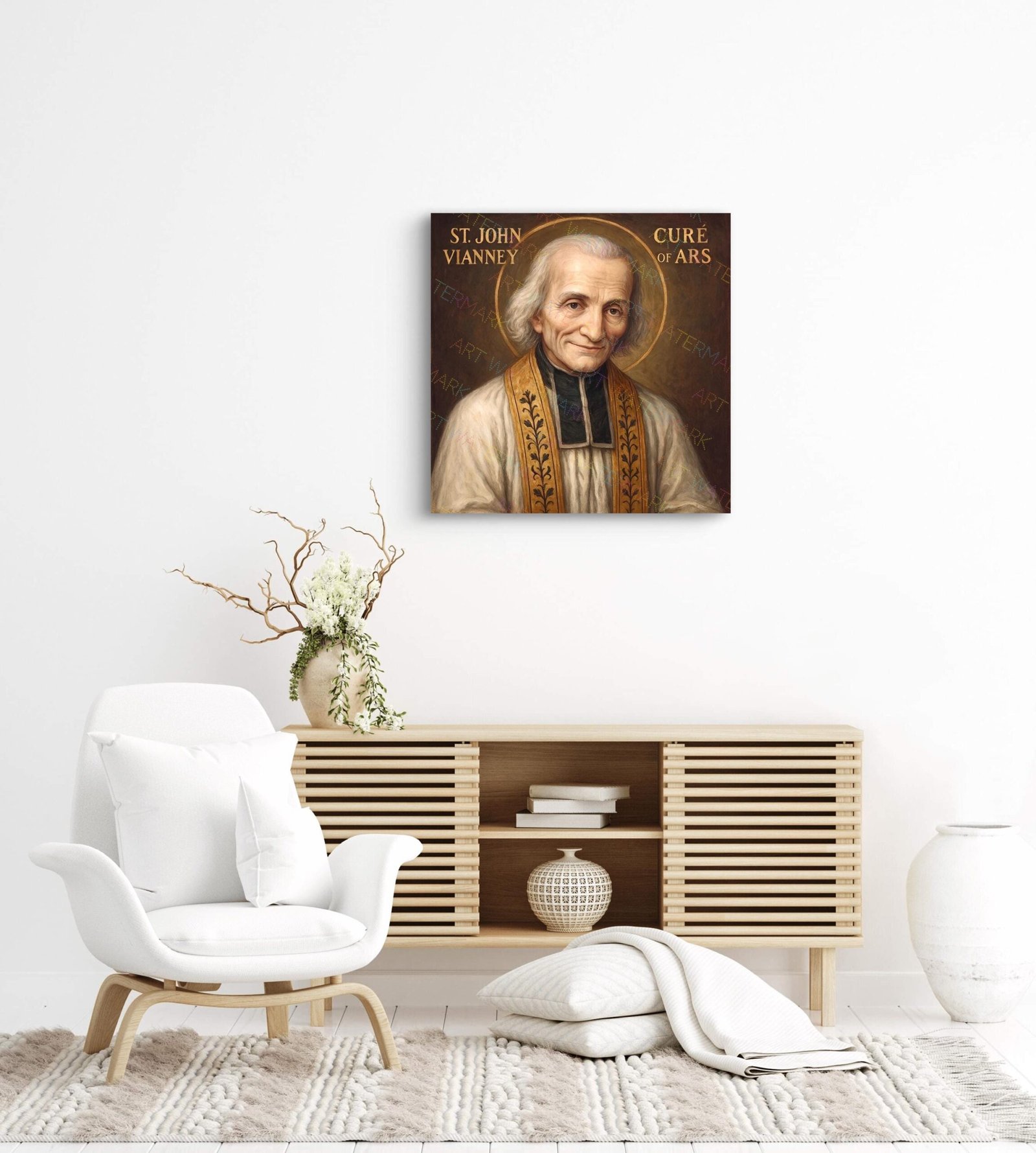 Saint John Vianney Canvas Art: Catholic Gift, Curé d'Ars - Image 2