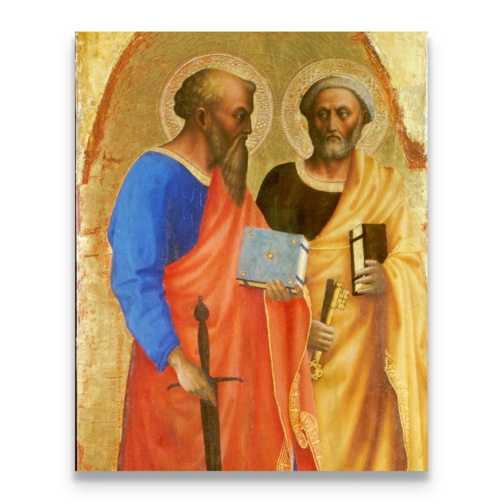 Saint Peter and Paul Canvas Print, Apostles of Christ, Christian Art