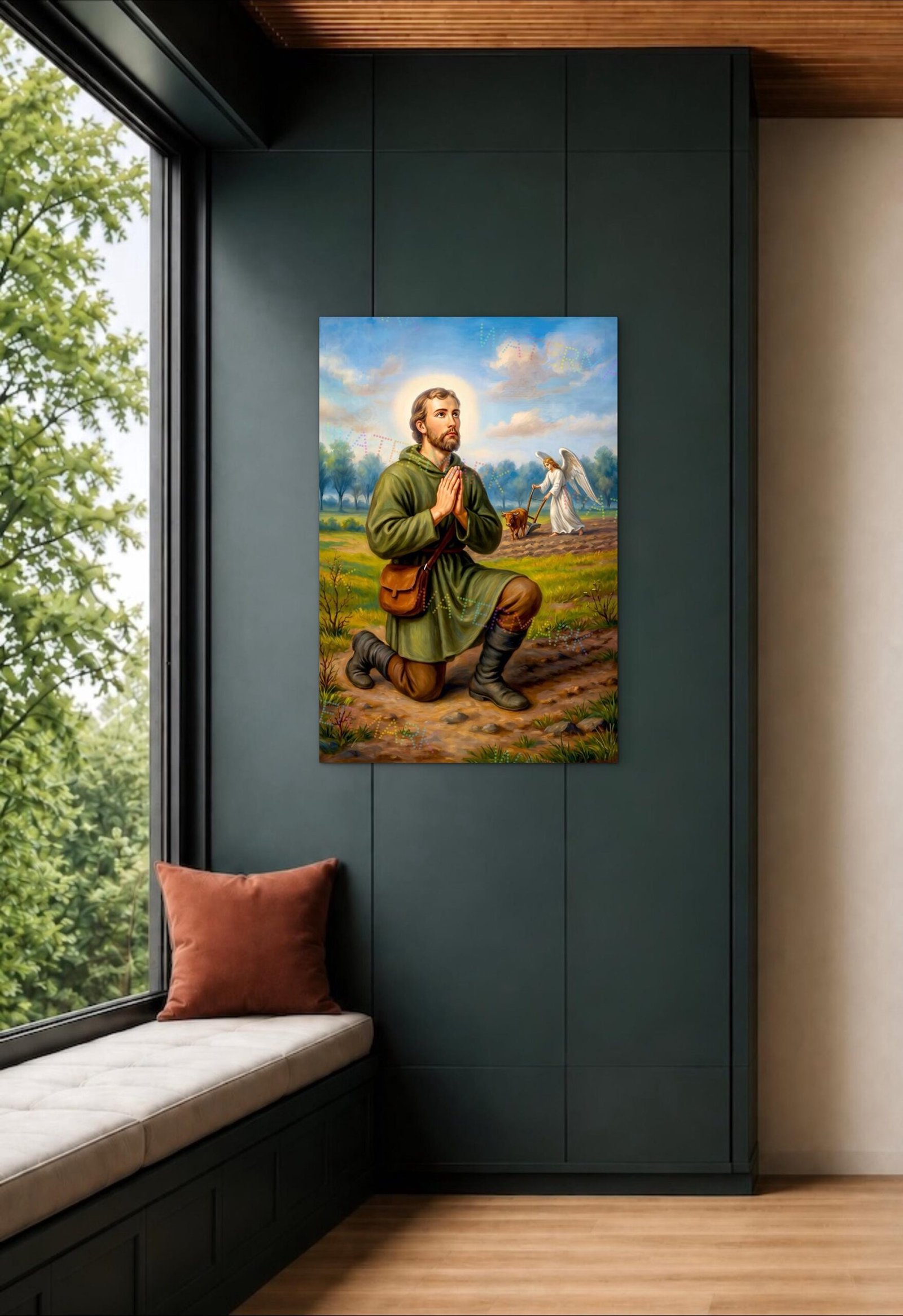 Saint Isidore Canvas | Patron Saint of Farmers - Image 3