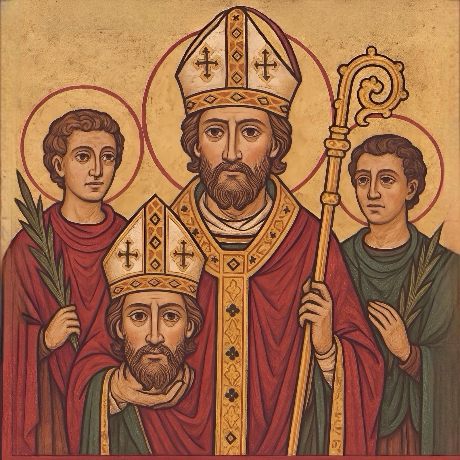 Saint Denis Canvas Art: Religious Catholic Wall Decor