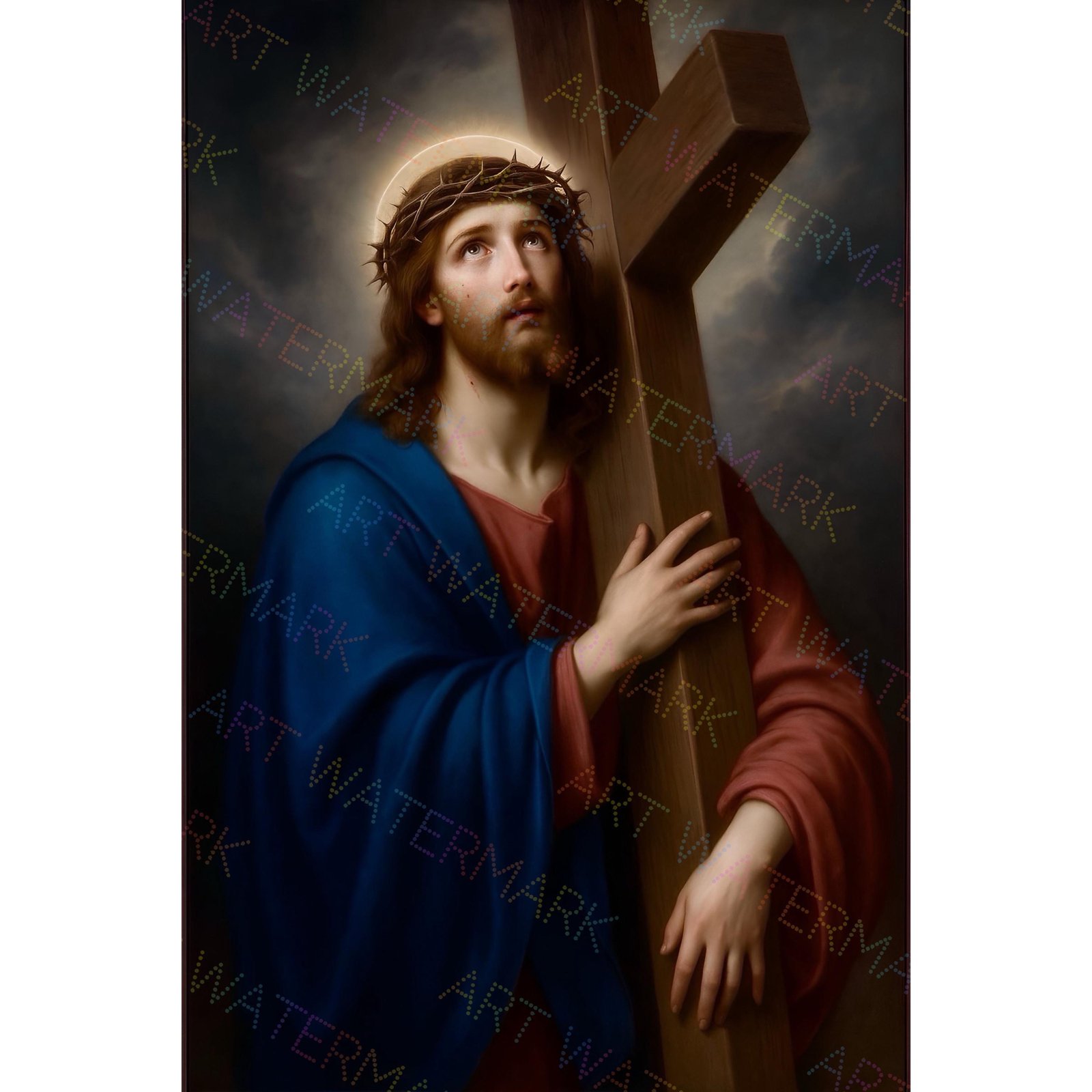 Jesus Christ Canvas Print: The Carrying of the Cross - Christian Wall Art