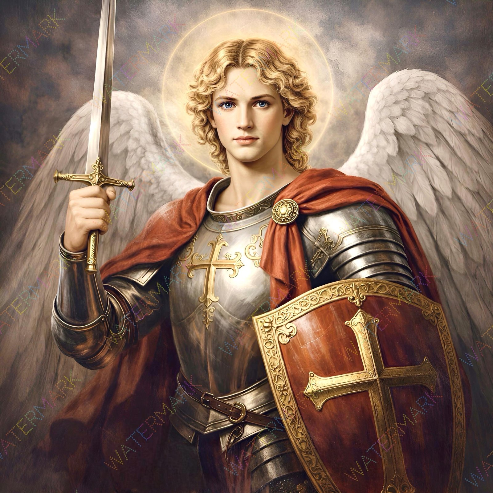 St Michael Archangel Canvas Art | Catholic Christian Religious Print