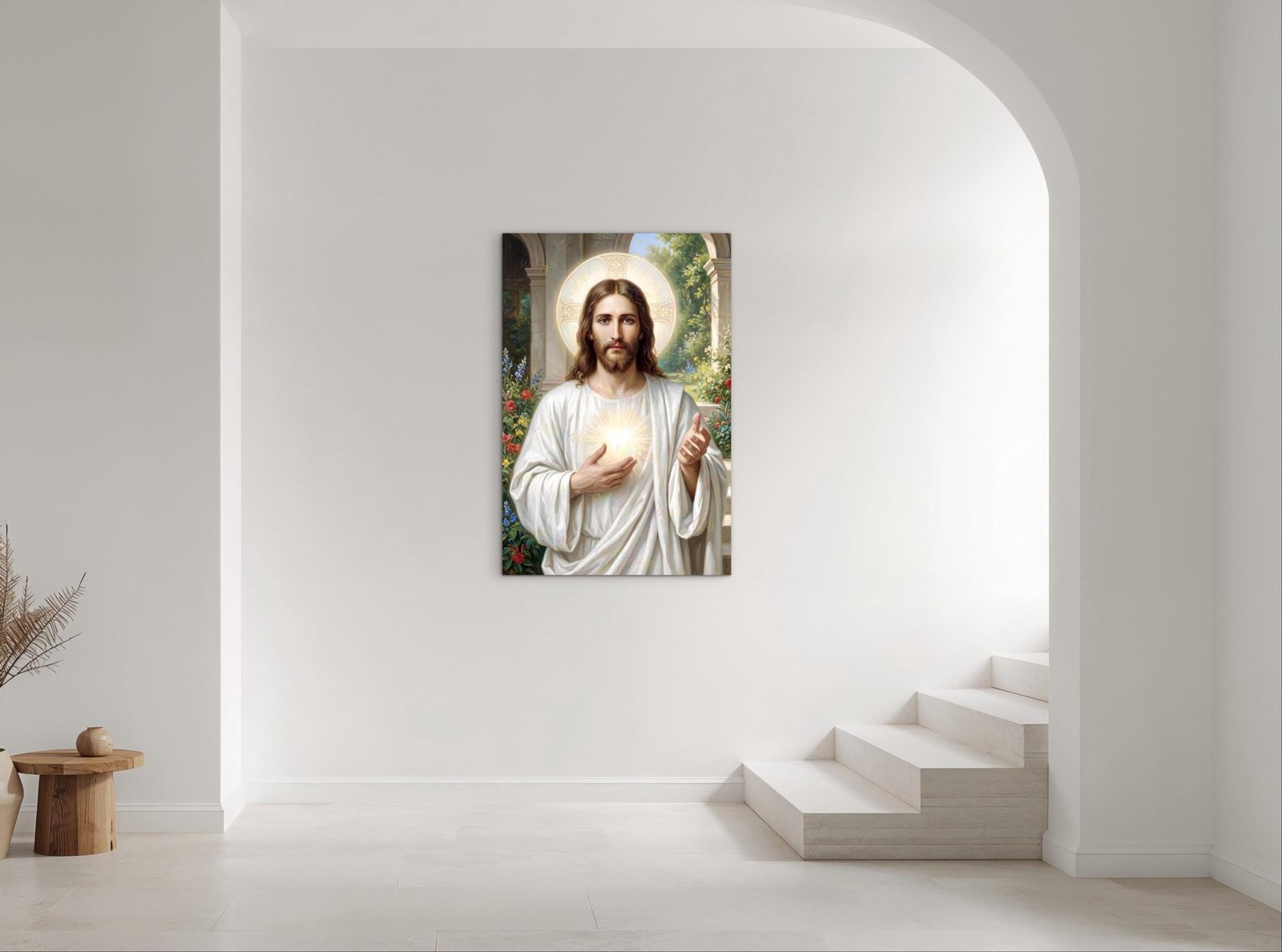 He Has Risen Christ Canvas Print | Resurrection Jesus Painting, Religious Art - Image 3