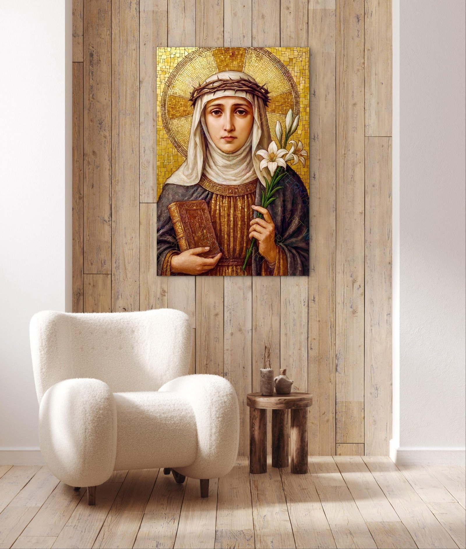 St. Catherine of Siena Digital Print | Catholic Saint Printable | Instant Download Art