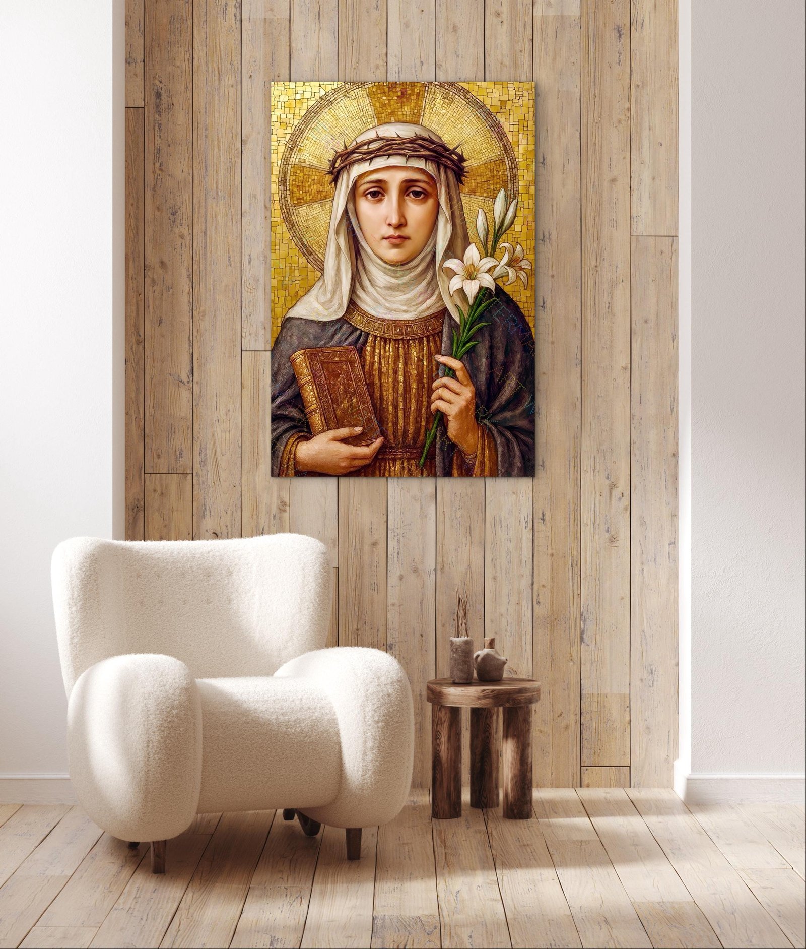 St. Catherine of Siena Digital Print | Catholic Saint Printable | Instant Download Art