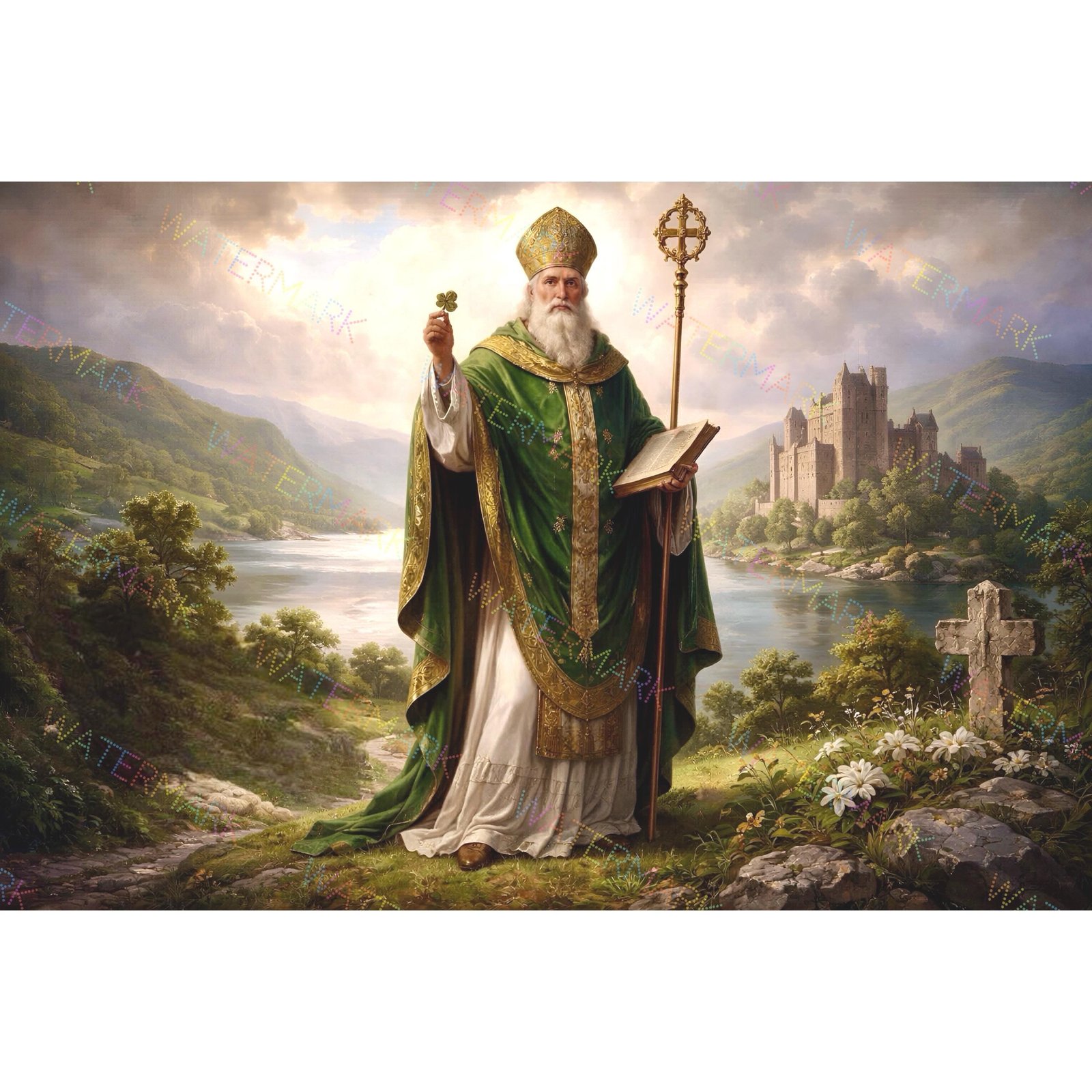 St. Patrick Canvas Print | Irish Catholic Wall Art