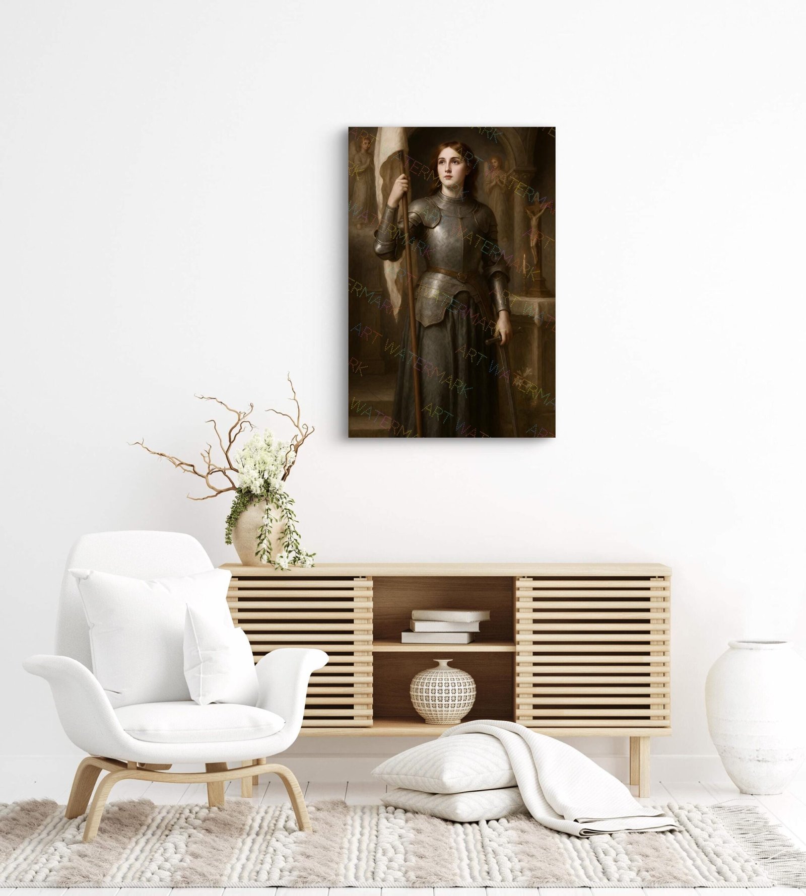 St. Joan of Arc Digital Print, Saint Wall Art, Catholic Wall Art, Digital Download - Image 5
