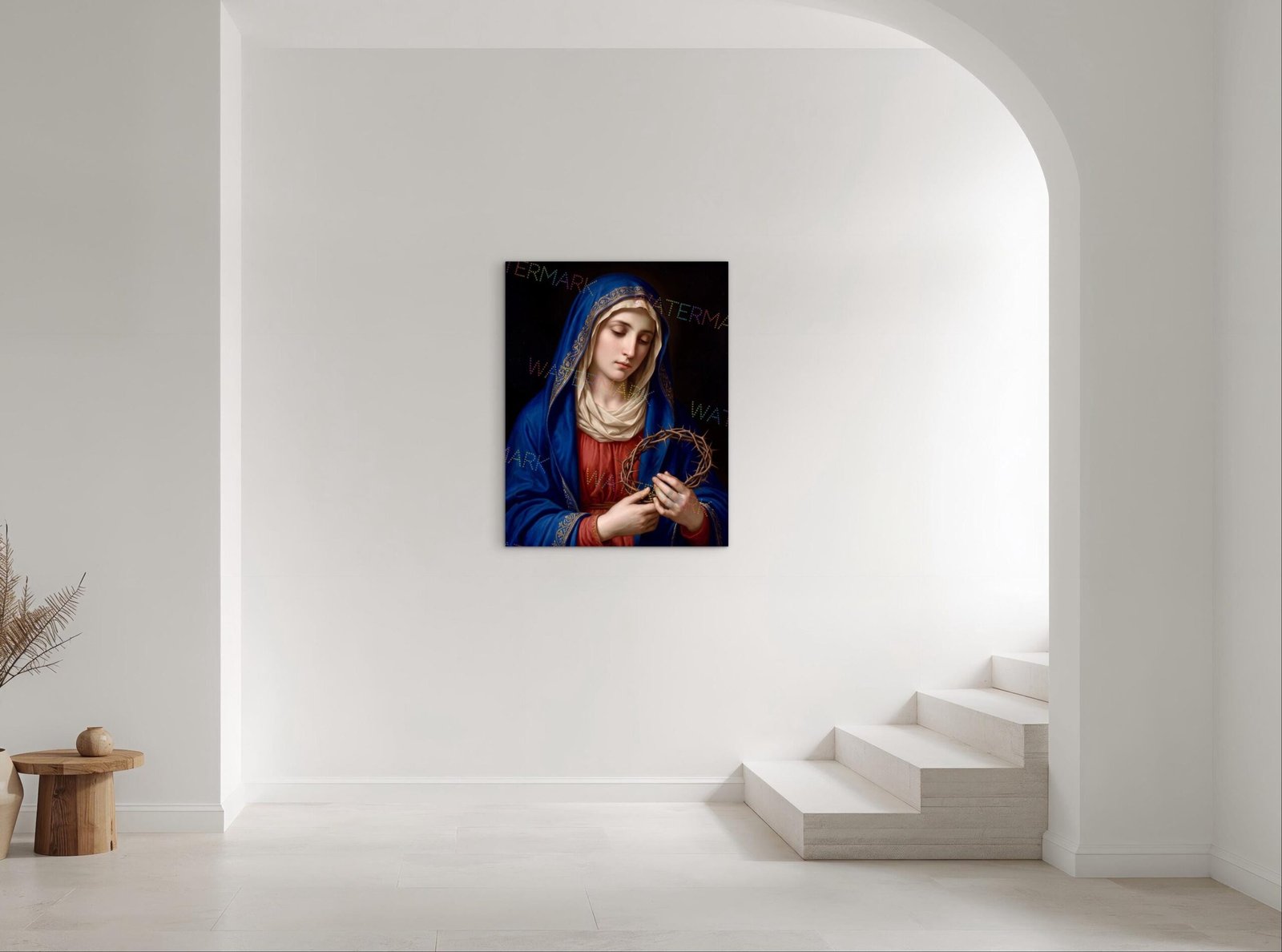 Our Lady of Sorrows Canvas Print: Virgin Mary with Crown of Thorns - Image 7
