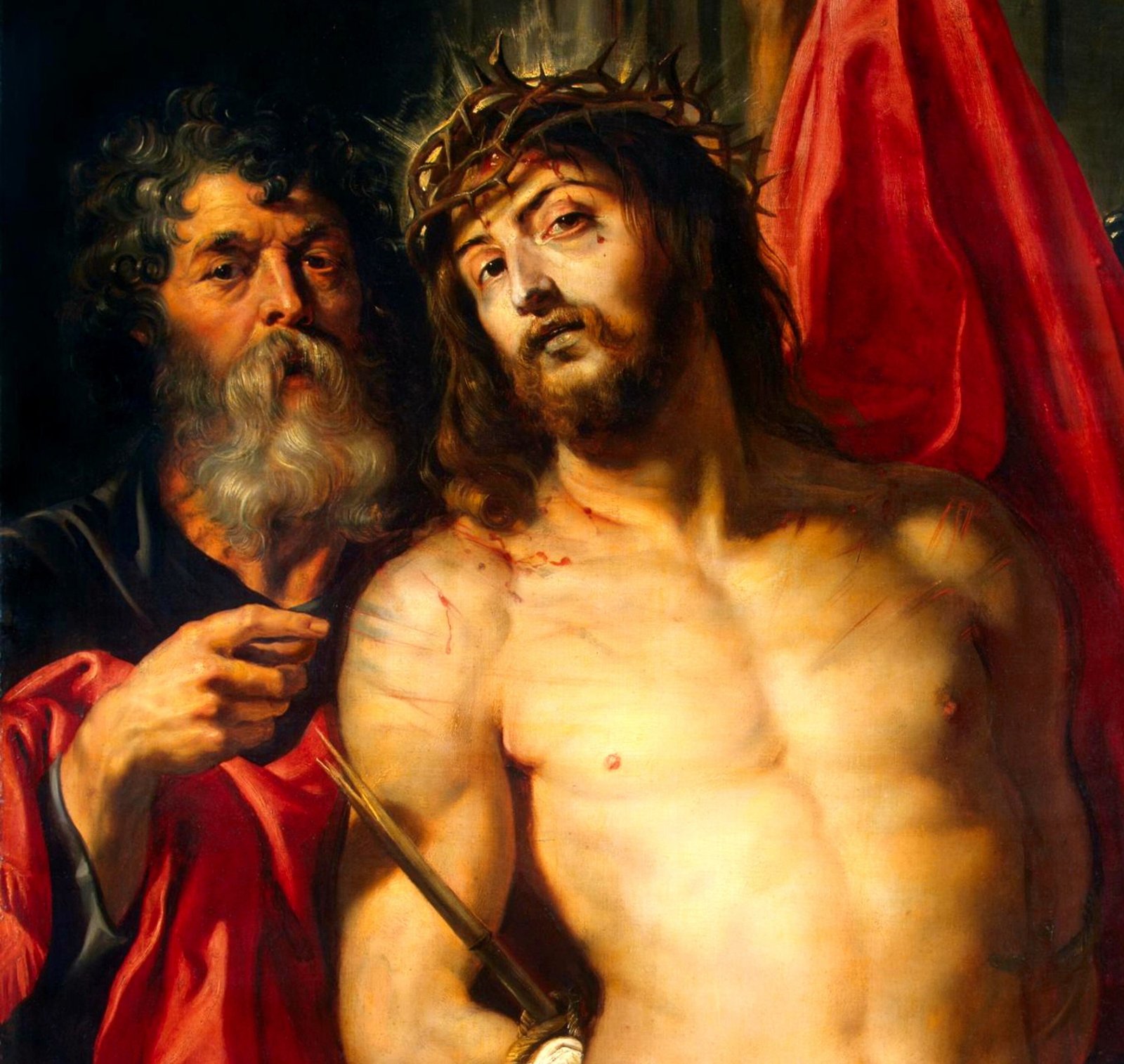 Jesus Christ Canvas Print: Bound and Crowned with Thorns, Rubens Painting