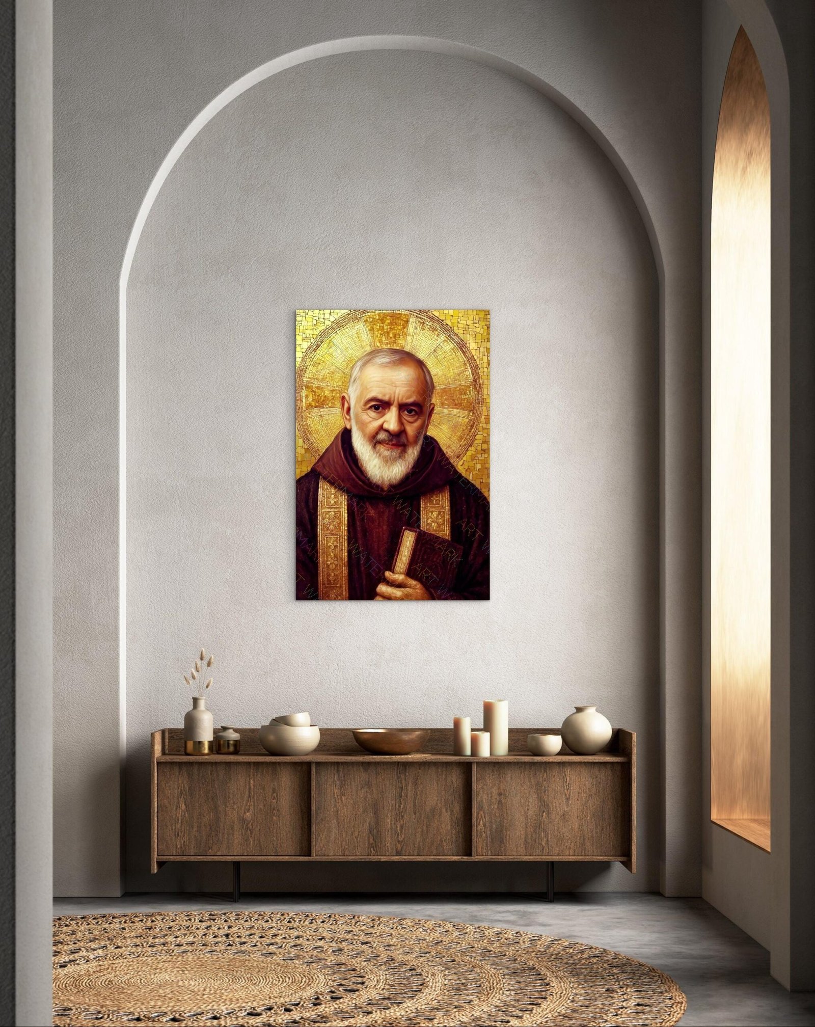 Padre Pio Canvas Wall Art: Catholic Saint Decor, Religious Gift - Image 6