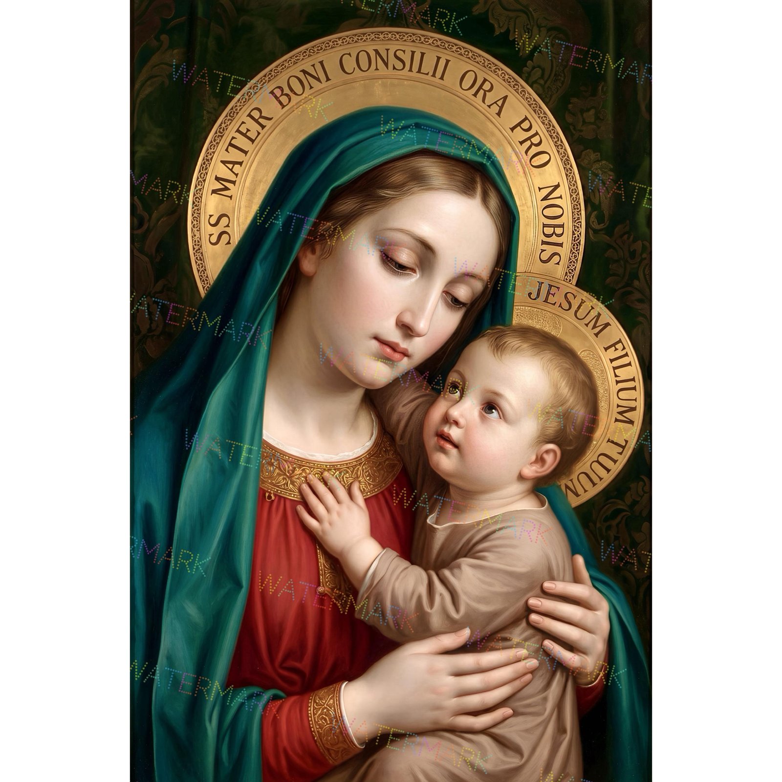 Our Lady of Good Counsel Canvas Print, Marian Wall Art, Catholic Home Decor