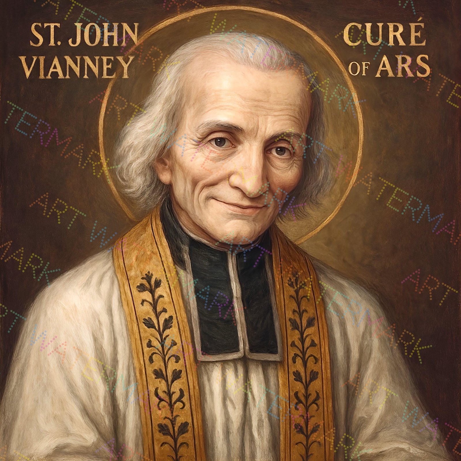 Saint John Vianney Canvas Art: Catholic Gift, Curé d'Ars