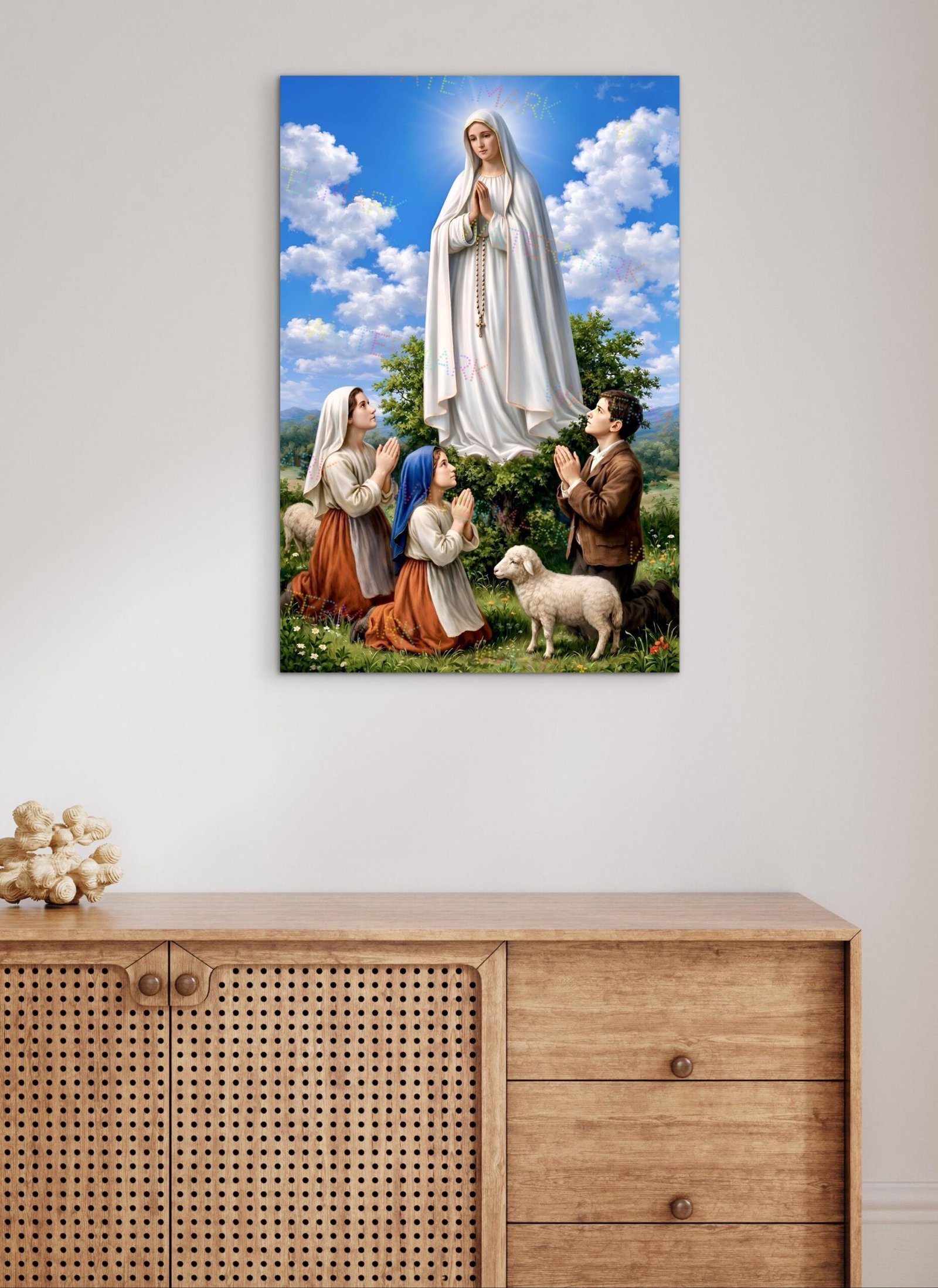 Our Lady of Fatima Canvas | Catholic Wall Art - Image 3