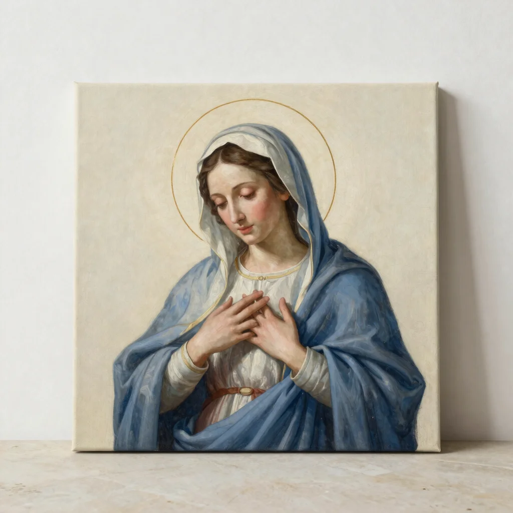 Madonna in Quiet Blue